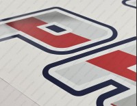 Sea Pro Boat Logo USA Flag Decals 42" x 5.8" 2pcs.